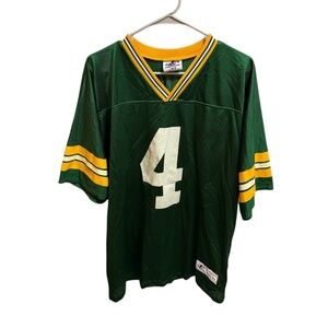 Brett Favre Green Bay Packers #4 Jersey Mens Large Vtg 90's NFL Logo Athletic